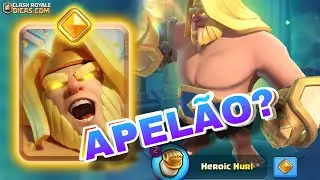 JOGANDO COM NOVO GIGANTE HERÓICO! ( Clash royle 