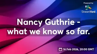 Nancy Guthrie - what we know so far.  📱