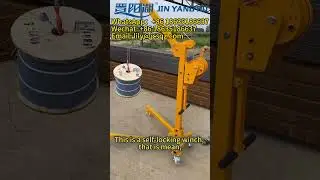 JIN YANG HU 200kg Portable Crane with a foldable boom Movable Self-locking Winch Crane #crane