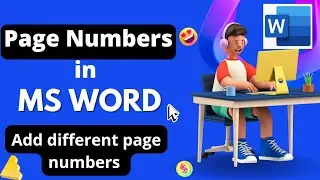 How to insert different page numbers in MS Word/Continuous Page Numbers/Numbering problem/MS Word