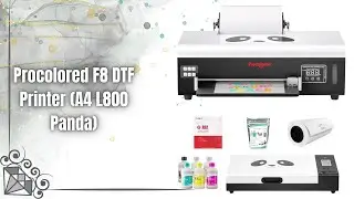 Обзор принтера Procolored F8 DTF | Полный комплект A4 L800 Panda (принтер + печь + чернила)!