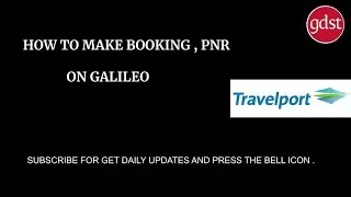 How to create pnr on Galileo. Urdu, Hindi