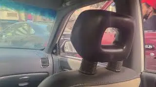 Driving in Cairo, Egypt. Crazy Honking!