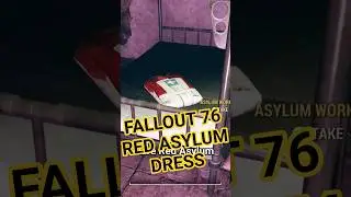 Fallout 76 Rare Red Asylum Dress #shorts #Fallout #fo76