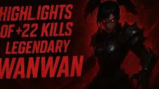+22KILLS HIGHLIGHTS OF LEGENDARY WANWAN 🔥|| GOD LEVEL GAMEPLAY #mobilelegends 
