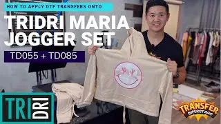 Decorating TRIDRI&rsquo;s Maria Jogger Set with DTF Transfers TD055 + TD085