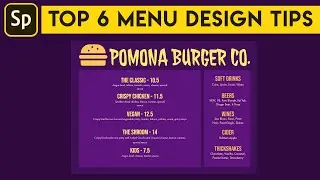 Adobe Spark - Top 6 Menu Design Tips & Tutorial