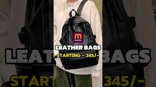 Meesho Leather Bags 🎒 #shorts
