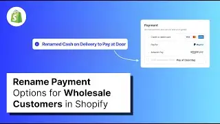 Rename Payment Options for Wholesale Customers in Shopify