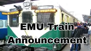 Train Announcement 🔊 Mathura - Ghaziabad EMU Express : Old Delhi Junction [ DLI ]
