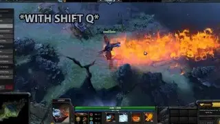 DOTA 2 Animation canceling comparison. Difference between Shift Q and cancel.