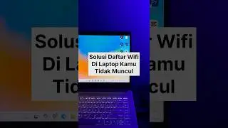 🔥Solusi Daftar Wifi Laptop Tidak Muncul di Windows 11 dan Windows 10 #tutorial #Internet