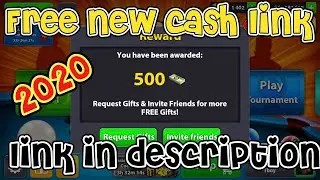 Free 500 Cash New Link 8 Ball Pool 2020 I Free Cash Trick 2020 8 Ball pool I Link in description