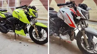 Apache RTR 160 4V Vinyl Wrapped in Lemon Green || Apache Modified Latest 2022 || VKwraps