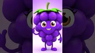 Learn Grapes for Kids | Purple Fruits Learning | Kids Short Video