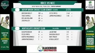 Boyup Brook Cricket Club Seniors v Northcliffe Cricket Club
