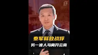 耗足1天后，泰军释放战俘，另一波人马离开云南，王毅谈得很彻底#全球创作者计划 #零基础看懂全球