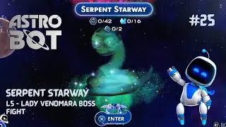Astro Bot lady Venomara Boss Fight – 100% Collectibles (No Commentary) | TrueMotion Gaming