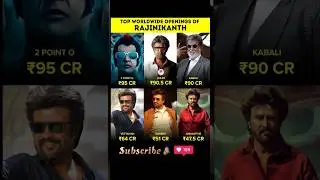 Rajinikanth&rsquo;s Biggest Worldwide Openings | Box Office Records 🔥👑 #rajnikanth