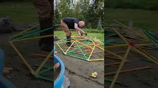 🟢DISASSEMBLE THE EXERCISE CLIMBING DOME #outdoorplayequipment #shorts #short  #dome #climbingdome