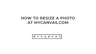 Resize a Photo in the Family History Project Editor - MyCanvas