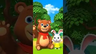 Bear and Rabbit say hi 🙋&zwj;♂️   #animation #animals #3danimation #children #cartoon