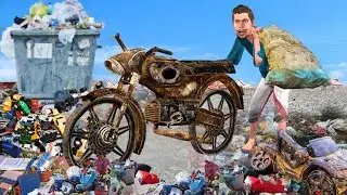 गरीब बिकरी का मोटरसाइकिल Garib Bikari Ka Motorbike Restoration Hindi Kahaniya New Funny Comedy Video