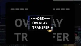 Transferring a custom overlay to OBS Studio and creating or using templates efficiently. Explained.