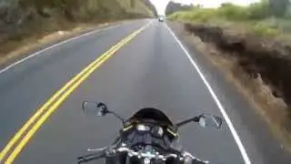 Motorcycle Ride Around Big Island Hawaii - 253 Miles - Yamaha FZ6R 600cc - SJ4000