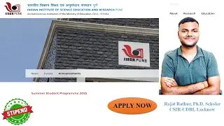 IISER Pune Summer Internship Program 2025