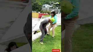 Prank Gone Wild! Hilarious Wooden Stick Prank | chinese funny video on Ouch #chinesecomedy #prank