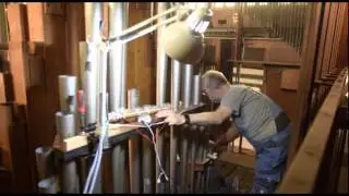 Arbeiten an der Walcker-Orgel in Cartago
