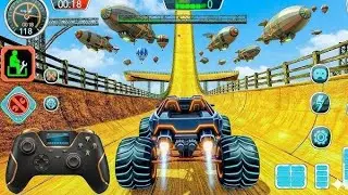 Monster Truck Mega Ramp Impossible Driver -4x4 Ultimate Car Stunts GT Racing - Android GamePlay