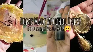 HomeMade Alcohol Inks Experiment In Resin Work.| A Resin Art Experiment By Zoha Yaseen