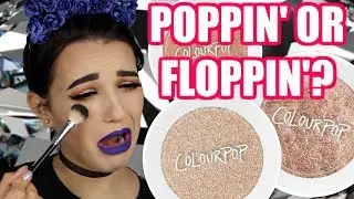 POPPIN' OR FLOPPIN' ??? $8 COLOURPOP HIGHLIGHTERS | Jordan Byers