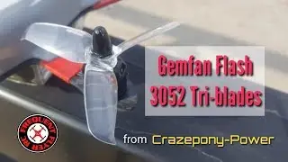 Gemfan Flash 3052 Tri blades from Crazepony-Power