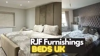 RJF Furnishings Beds - Gorgeous Velvet Fabric Beds Manufactured in the UK