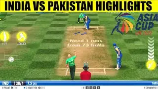 Asia Cup 2022 India vs Pakistan 2nd Match highlights wcc3 gameplay