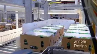 Palettiseurs colonnaires &agrave; couche│Palletizers in-line by TECMA ARIES
