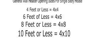 Window and Door Header Sizes - Structural Engineering and Home Building Part 6