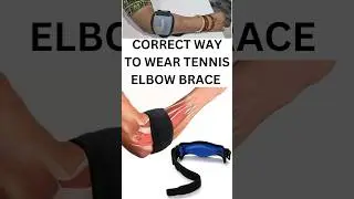 Wear your Elbow brace right ✅️ #tenniselbow#elbowbrace #@DrKinjalParmarPT