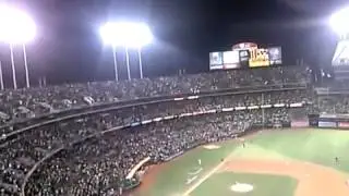 Jason Boyer narrating at an A's game part 1