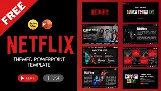 FREE‼️ Netflix Themed PowerPoint Template | Animated PowerPoint Template | Academic Presentation