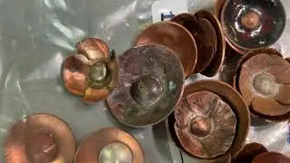 Making a poppy flower from metal