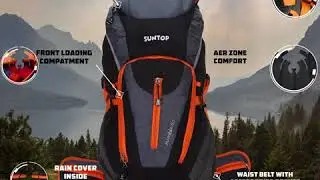 Suntop Nimble 60 Litre Rucksack  with Front & Back Opening Design with Raincover