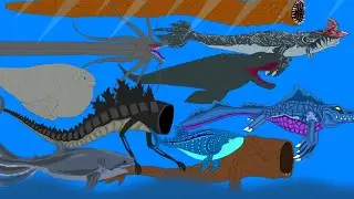 Fish Eat Fish & Monster Eat Monster Size Comparison // Ending With Sea Eater Zilla