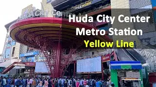 Станция метро Huda City Centre, жёлтая линия || Метро Гуруграма