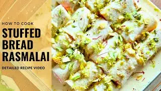 Stuffed Bread Rasmalai rollups, malai rolls, bread malai rolls, khoya bread roll, mawa roll