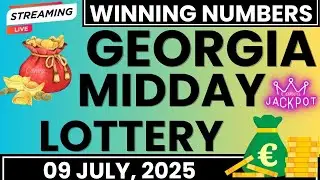 Georgia Midday Lottery Results Today For 09 July 2025 - GA Cash 3 - Cash 4 - Gerogia Five