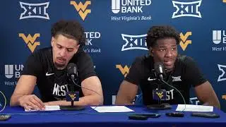 Бренэн Лориент и Харлан Обиоха после поражения баскетбольной команды WVU от команды № 13 Texas Tech.